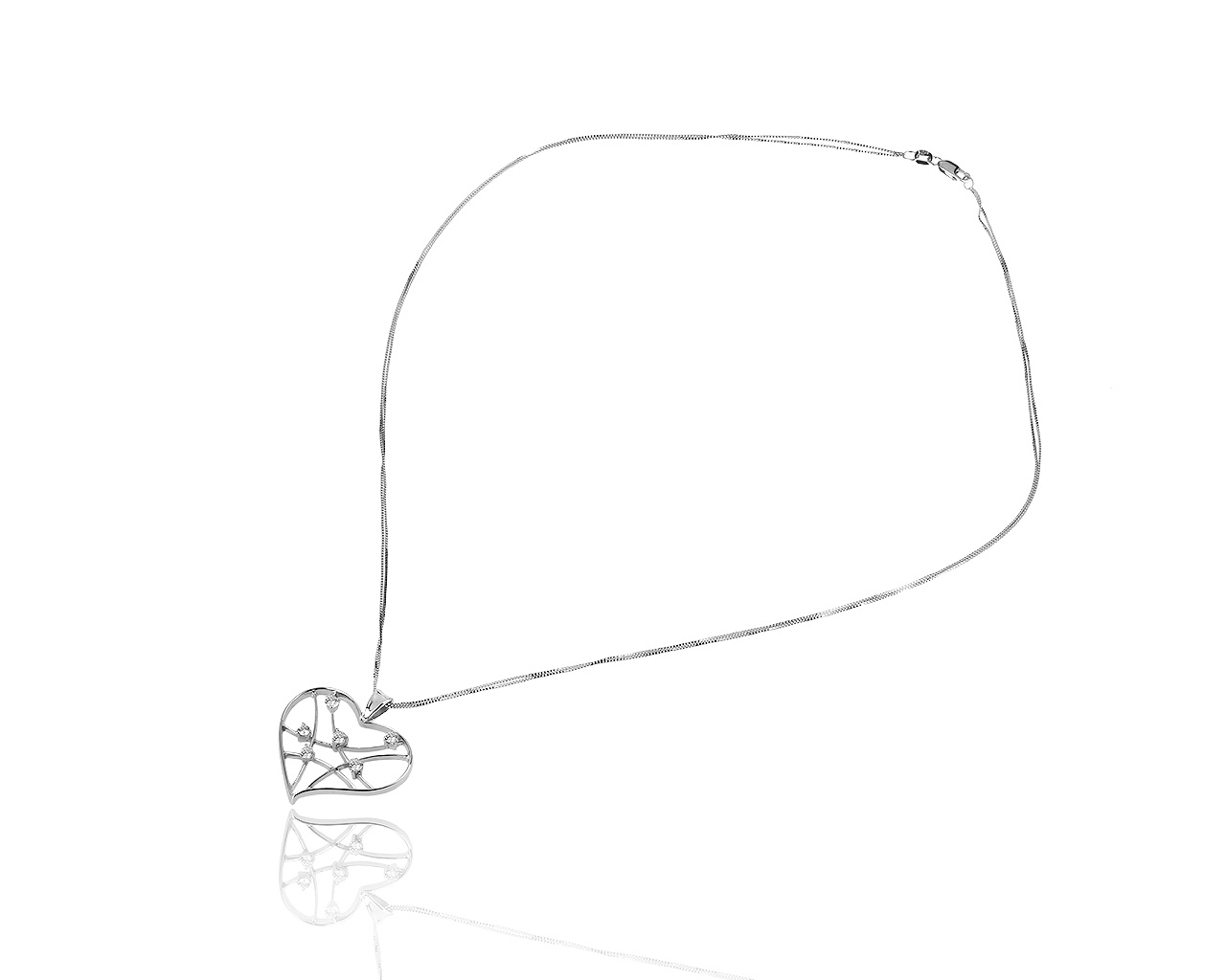 Достойный золотой кулон с бриллиантами 0.30ct