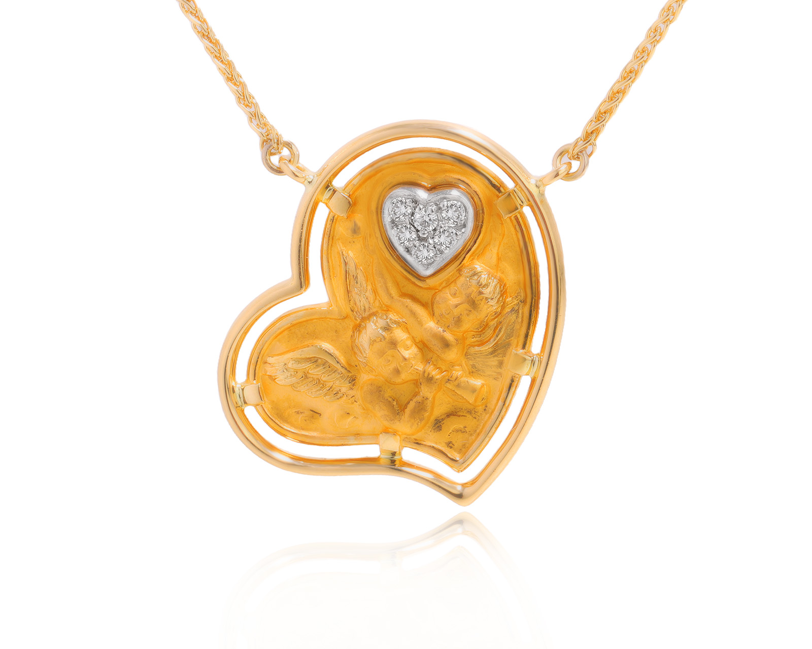 Оригинальное золотое колье Carrera y Carrera Angelitos Ronda 050325/3