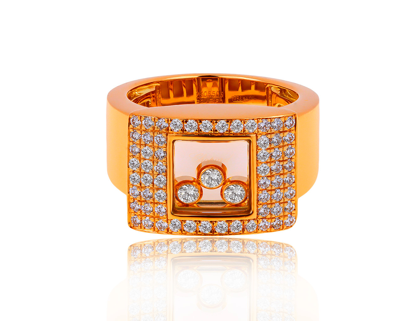 Оригинальное золотое кольцо с бриллиантами 0.75ct Chopard 230819/5 Оригинальное золотое кольцо с бриллиантами 0.75ct Chopard 230819/5