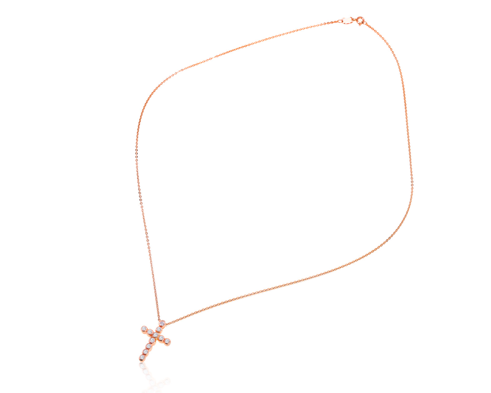 Изысканный золотой кулон с бриллиантами 0.50ct