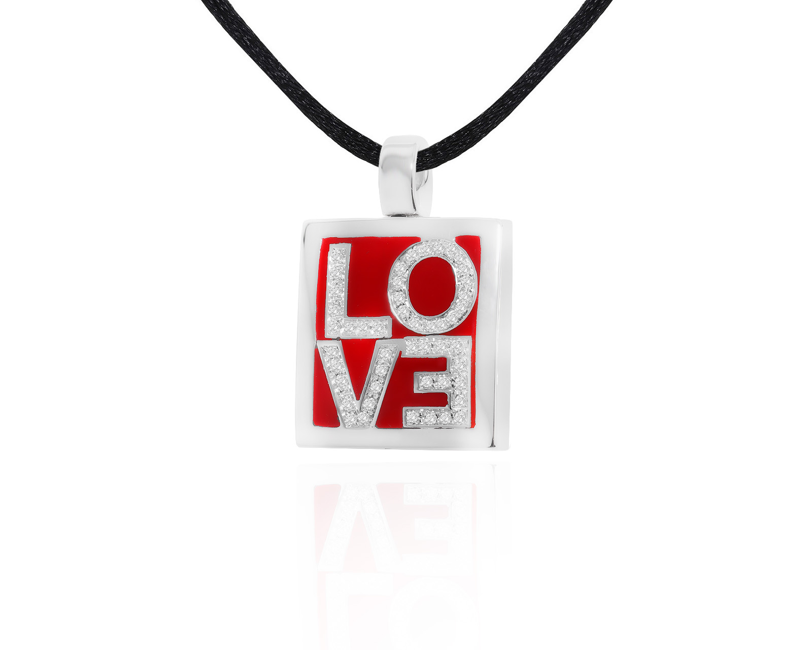 Оригинальный золотой кулон с эмалью Gavello Love 200624/4
