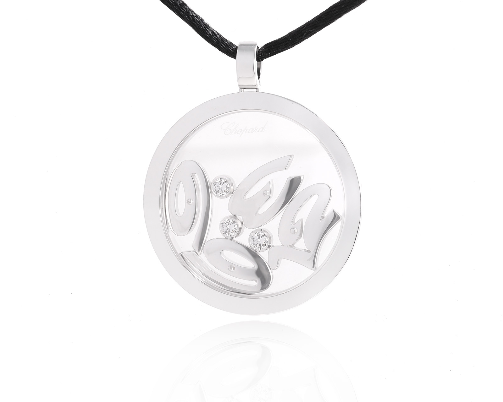 Оригинальный золотой кулон Chopard Happy Diamonds Happy Numbers 210825/5