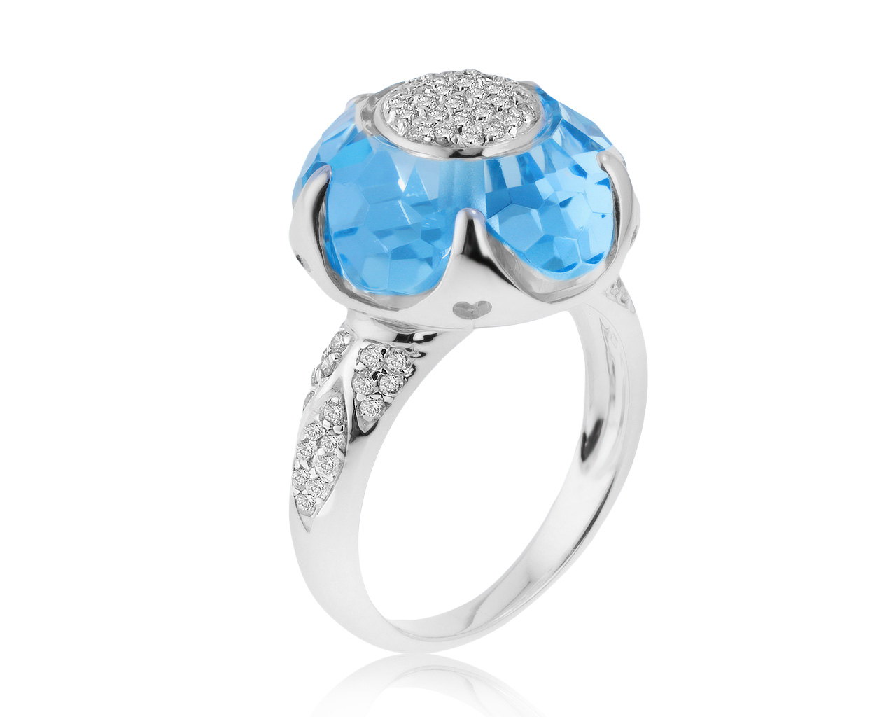 Прелестное золотое кольцо с топазом 22.21ct 020521/1