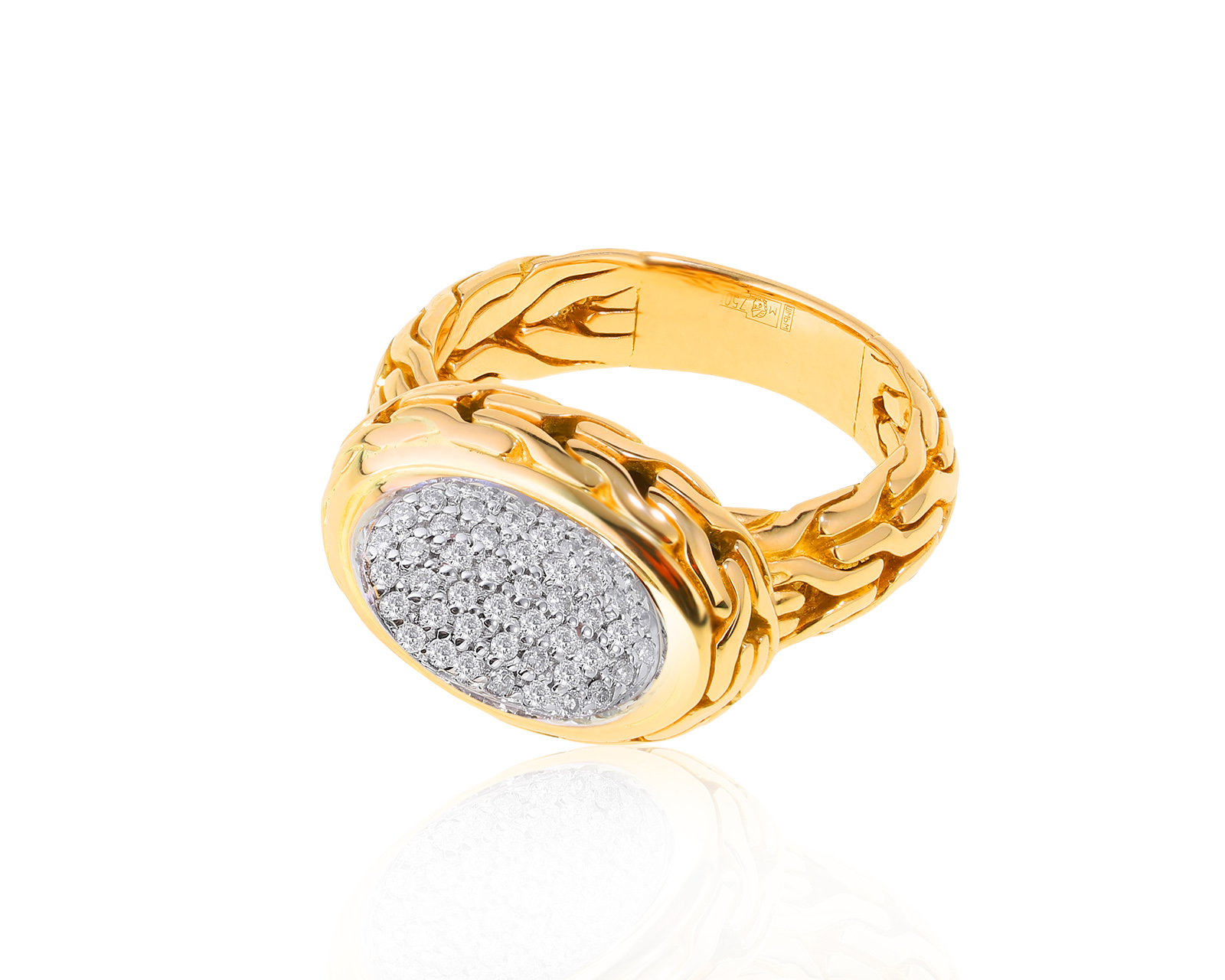 Оригинальное золотое кольцо John Hardy 090622/9