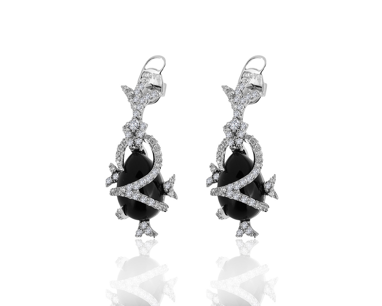 Оригинальные золотые серьги с бриллиантами 1.40ct Arte Diore 110819/4