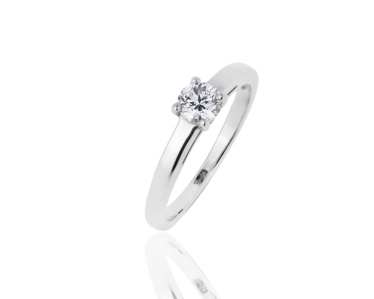 Оригинальное золотое кольцо с бриллиантом 0.31ct Bvlgari 060619/6