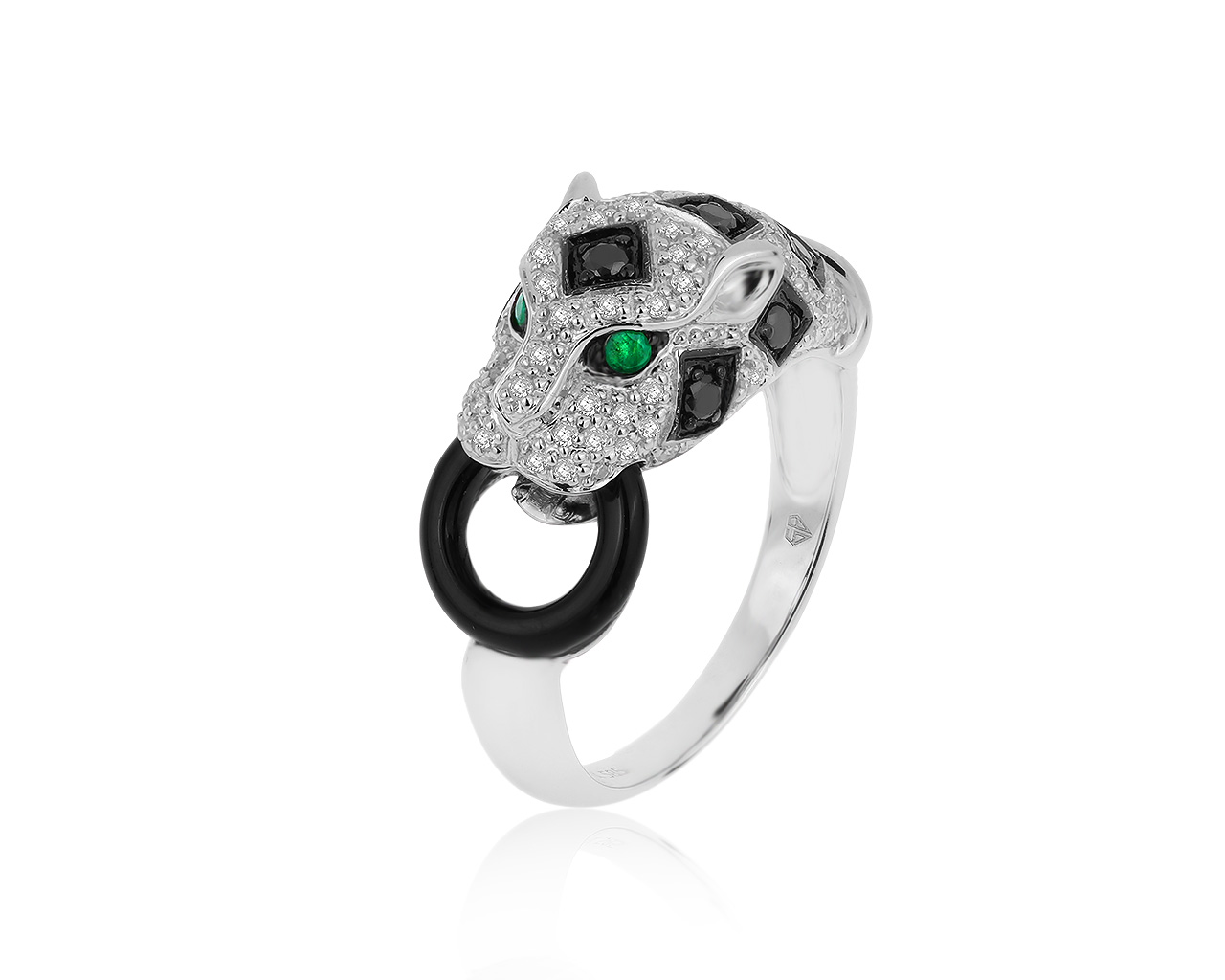 Модное золотое кольцо с бриллиантами 0.57ct 130220/11