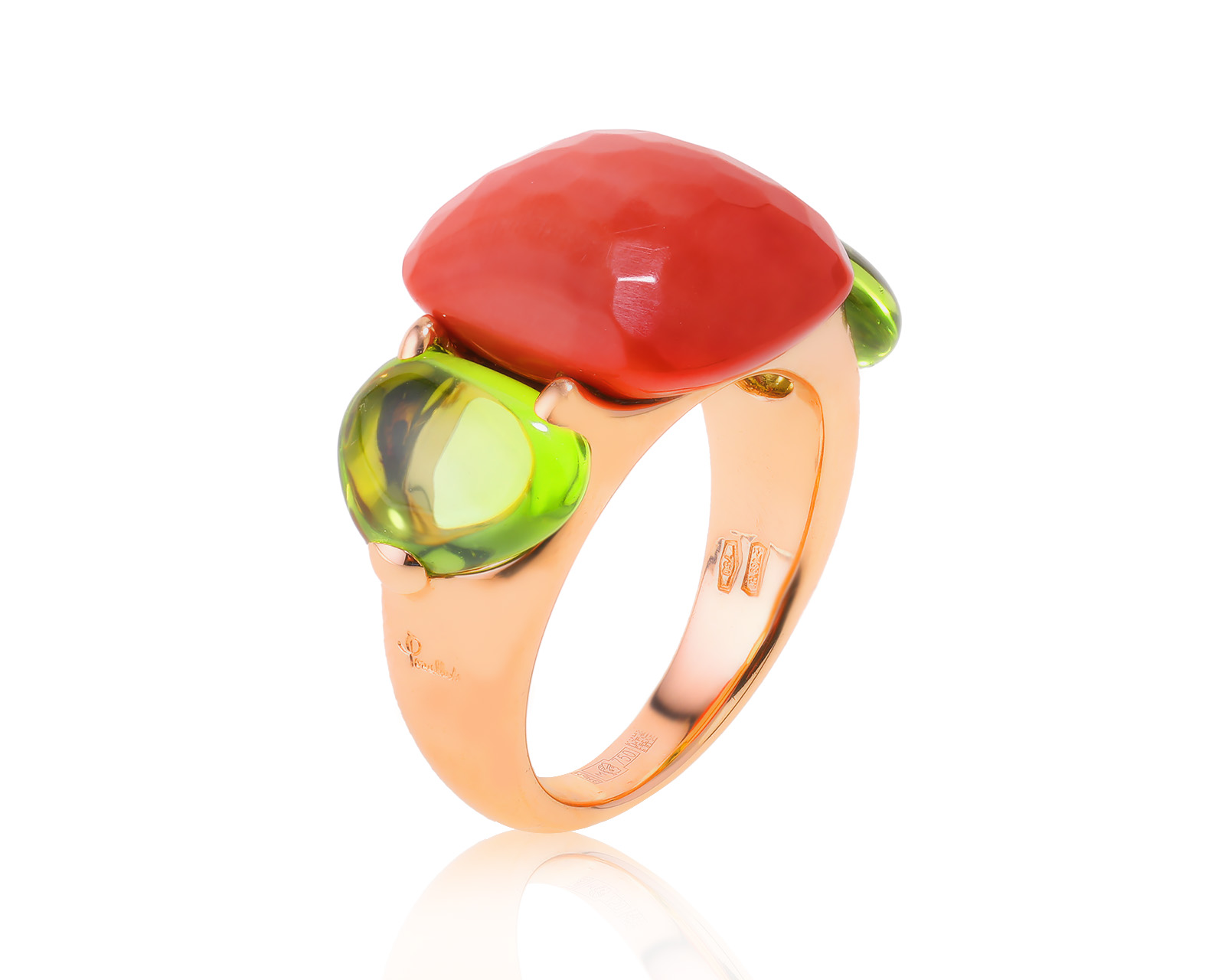 Оригинальное золотое кольцо Pomellato Capri 141023/7