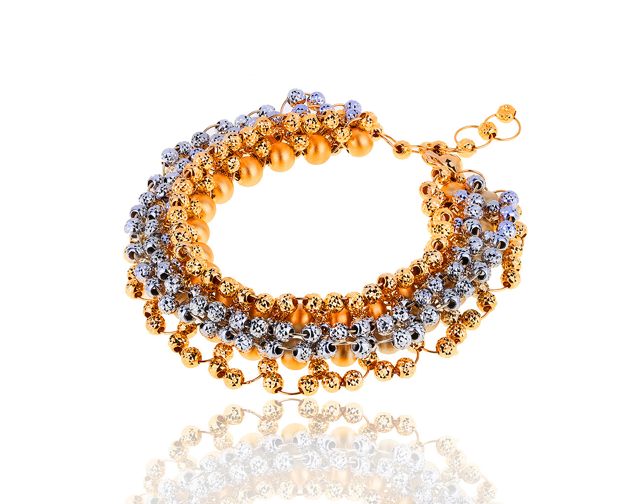 Потрясающий золотой браслет Roberto Bravo 160519/7