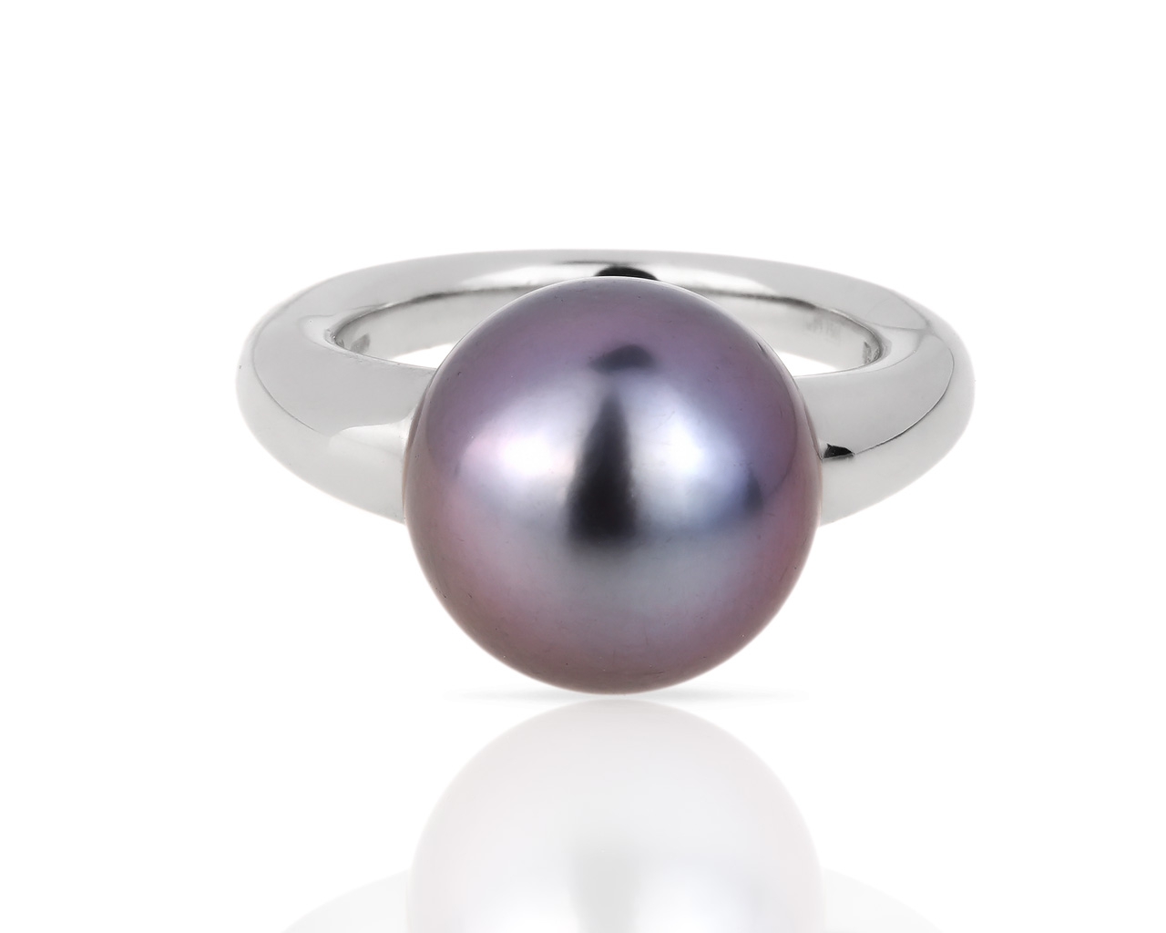 Нежное золотое кольцо с жемчужиной Mikimoto 003400/00