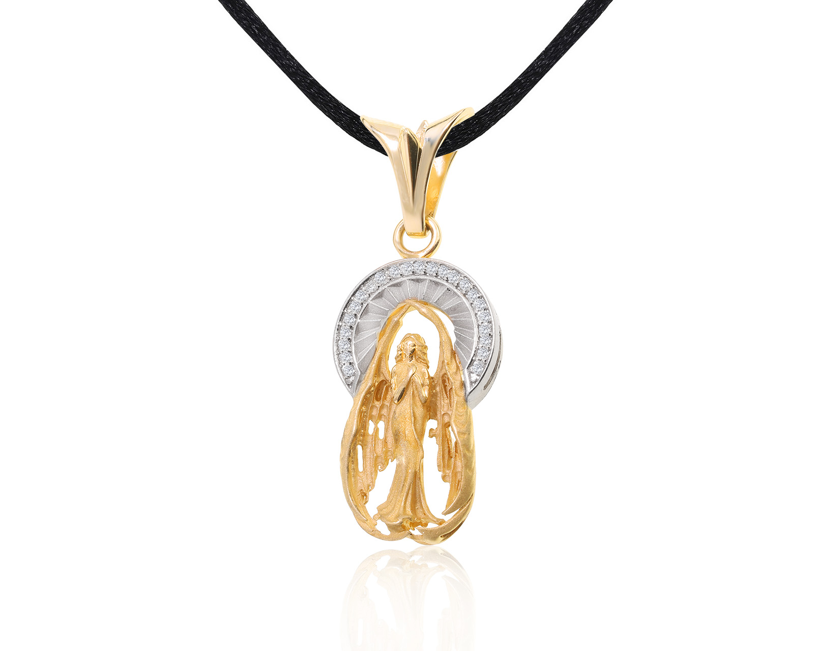 Роскошный золотой кулон с бриллиантами 0.18ct 010822/25