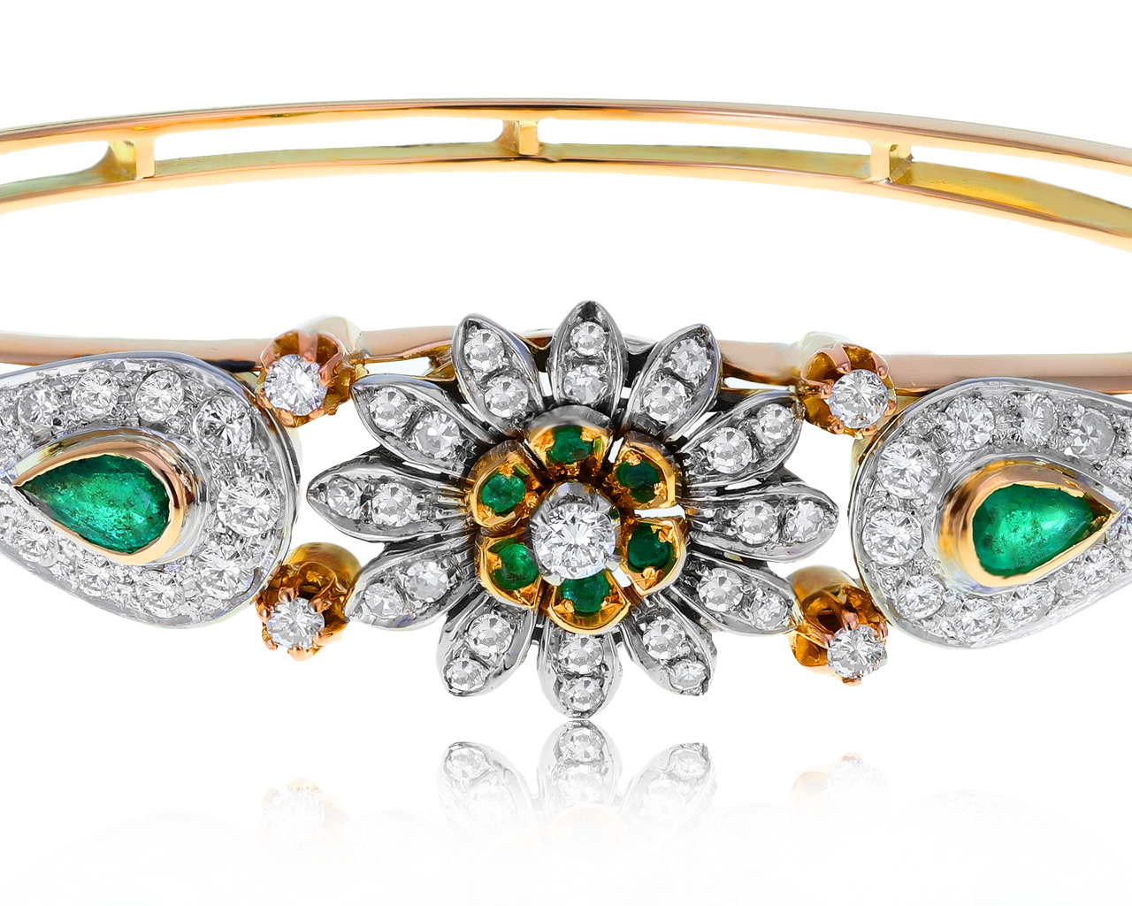 Роскошный золотой браслет с бриллиантами 1.46ct