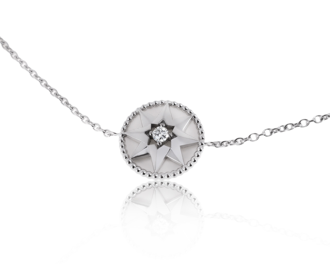 Оригинальный золотой браслет с бриллиантом 0.04ct Dior