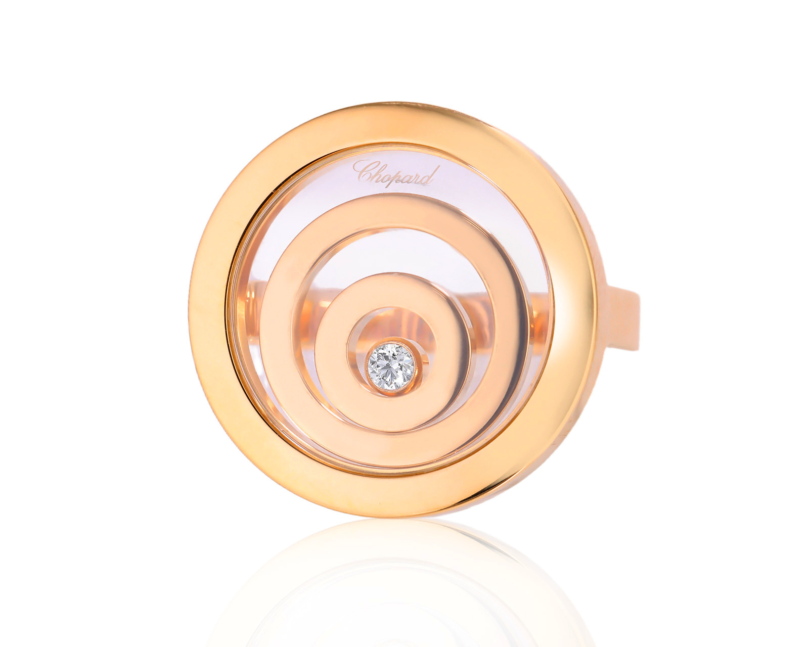 Оригинальное золотое кольцо Chopard Happy Spirit 220225/7 Оригинальное золотое кольцо Chopard Happy Spirit 220225/7