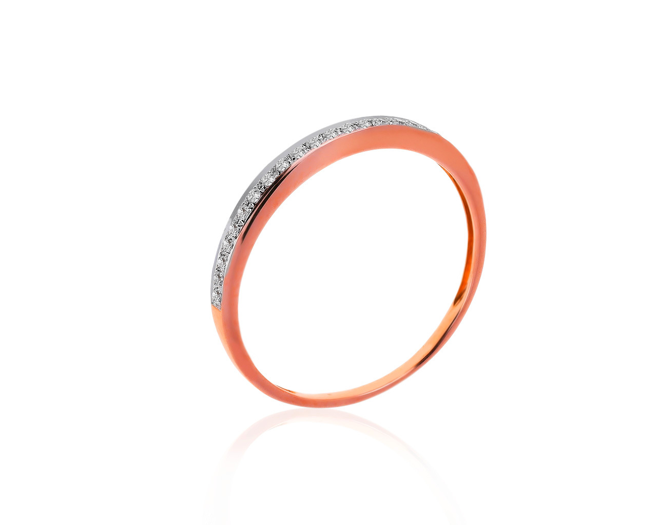 Красивое золотое кольцо с бриллиантами 0.07ct 210317/29 Красивое золотое кольцо с бриллиантами 0.07ct 210317/29