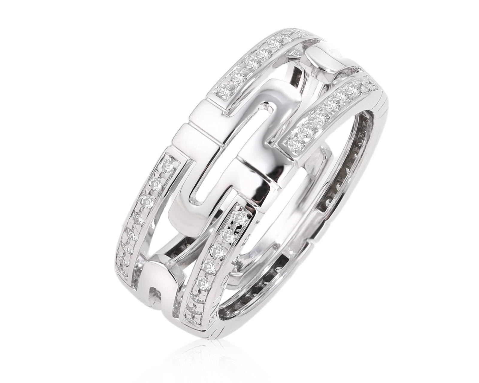 Оригинальное золотое кольцо с бриллиантами 0.50ct Bvlgari Parentesi 120325/3 Оригинальное золотое кольцо с бриллиантами 0.50ct Bvlgari Parentesi 120325/3