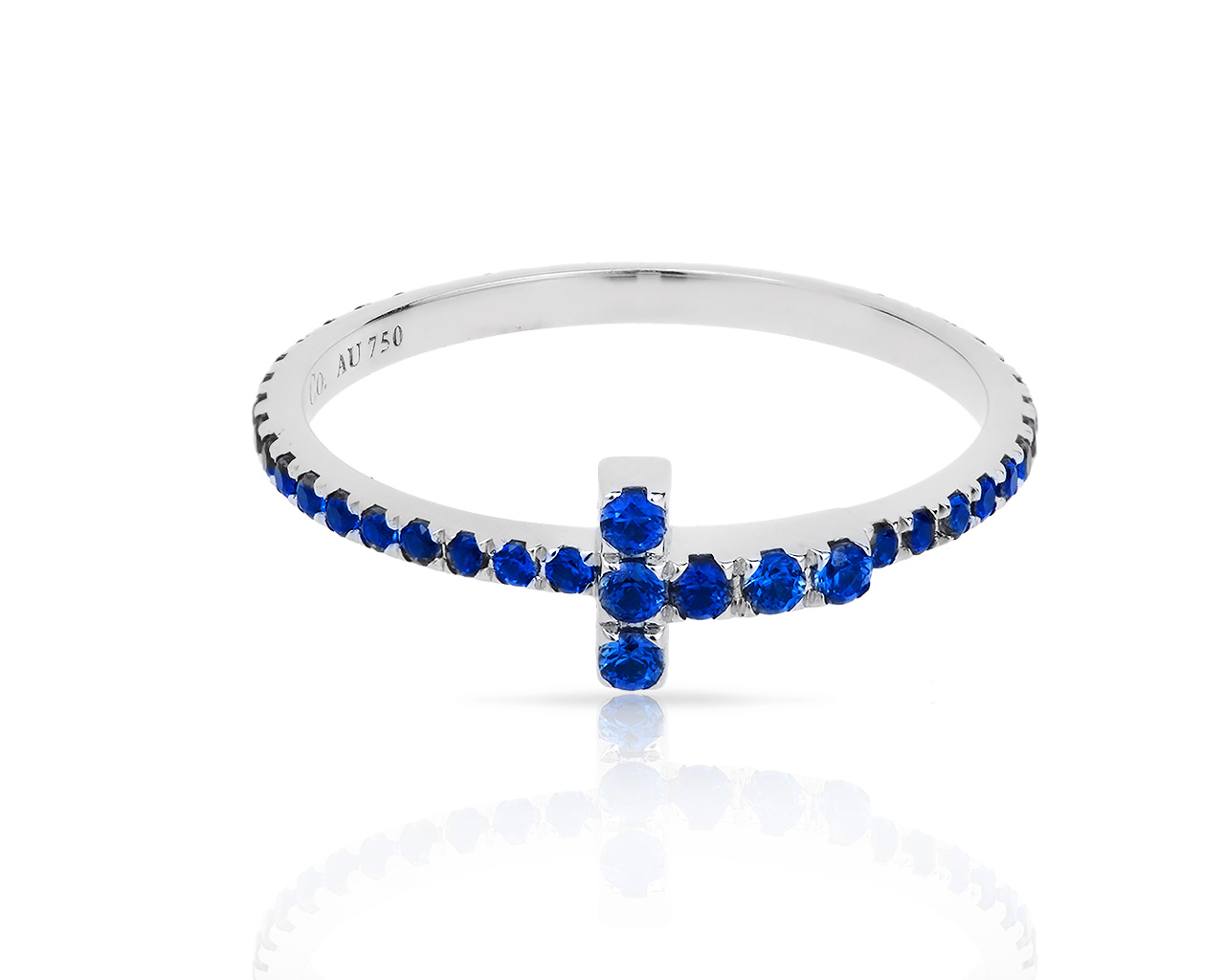 Оригинальное золотое кольцо с сапфирами Tiffany&Co 120418/3