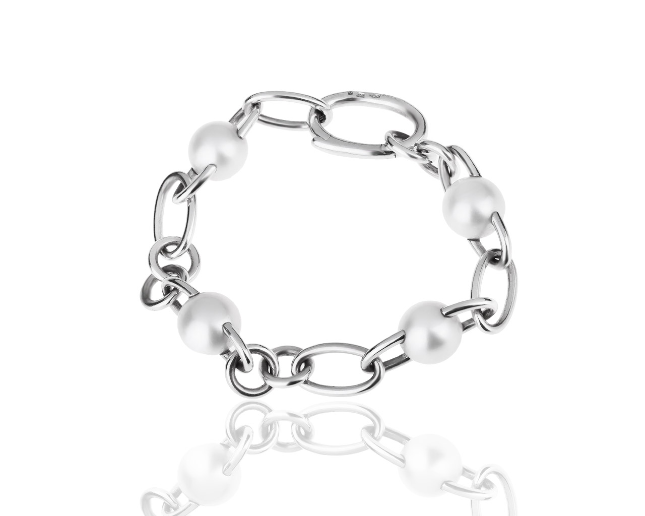 Оригинальный золотой браслет с жемчугом Mikimoto 260319/24