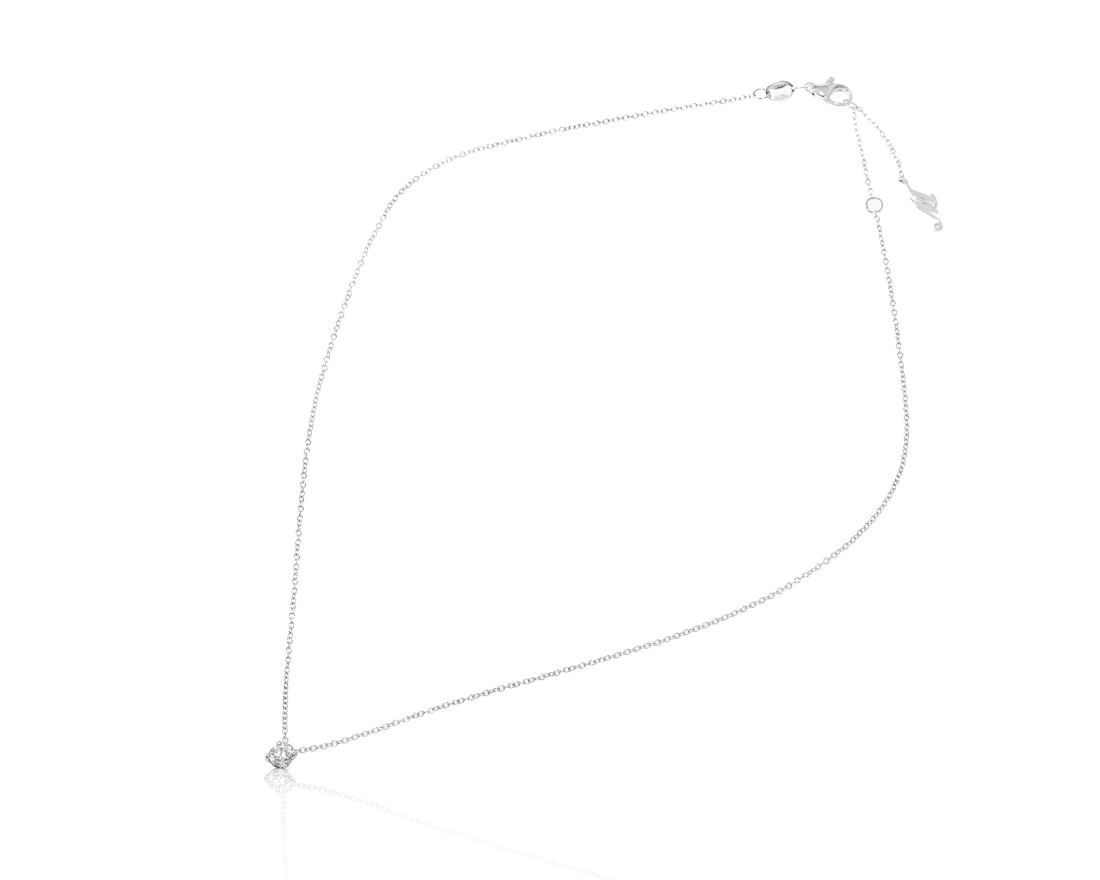 Оригинальное золотое колье с бриллиантами 0.36ct Mercury