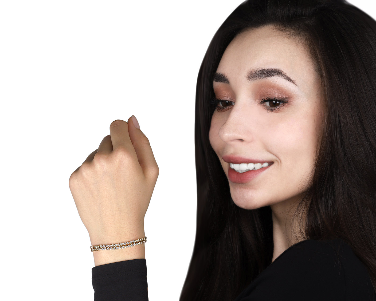 Золотой браслет с бриллиантами 5.68ct