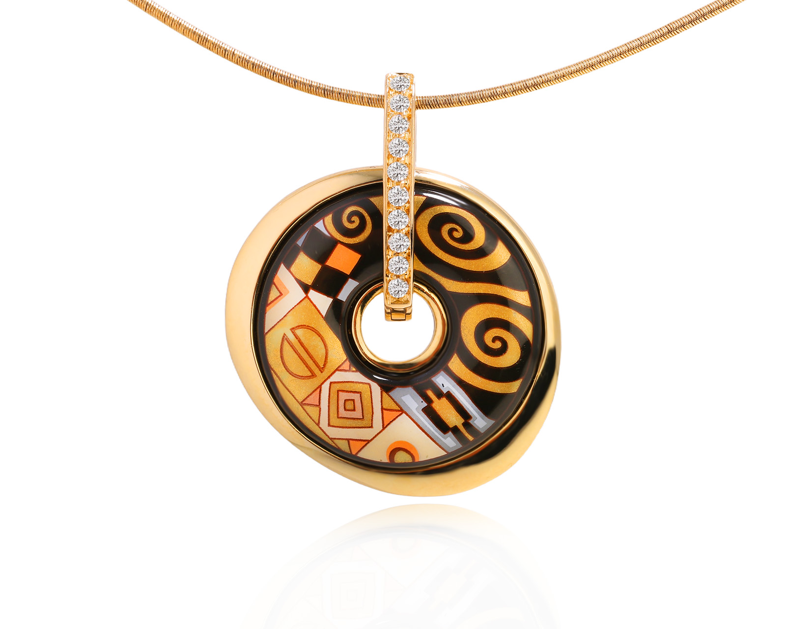 Оригинальный золотой кулон Frey Wille Посвящение Густаву Климту 300925/12