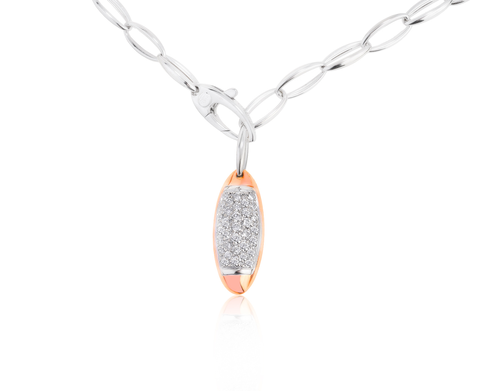 Оригинальная золотая подвеска с бриллиантами 0.60ct Chimento