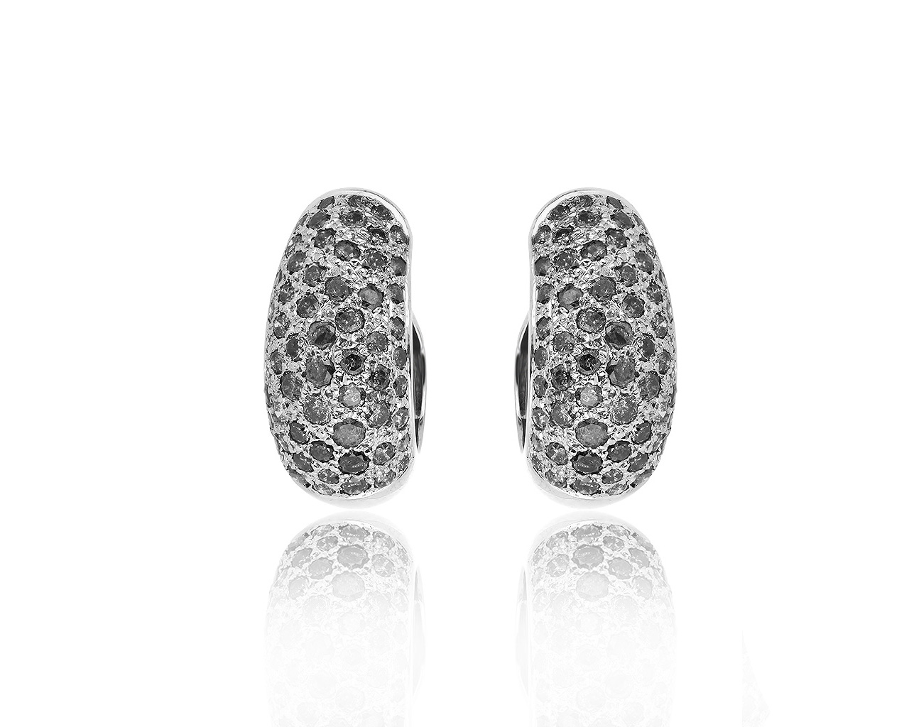 Оригинальные золотые серьги с бриллиантами 2.50ct Cartier 140819/10 Оригинальные золотые серьги с бриллиантами 2.50ct Cartier 140819/10