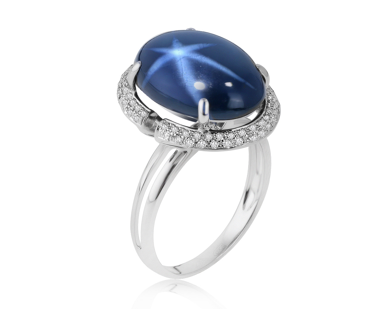 Оригинальное золотое кольцо с сапфиром 12.50ct Maxim Demidov 260421/2