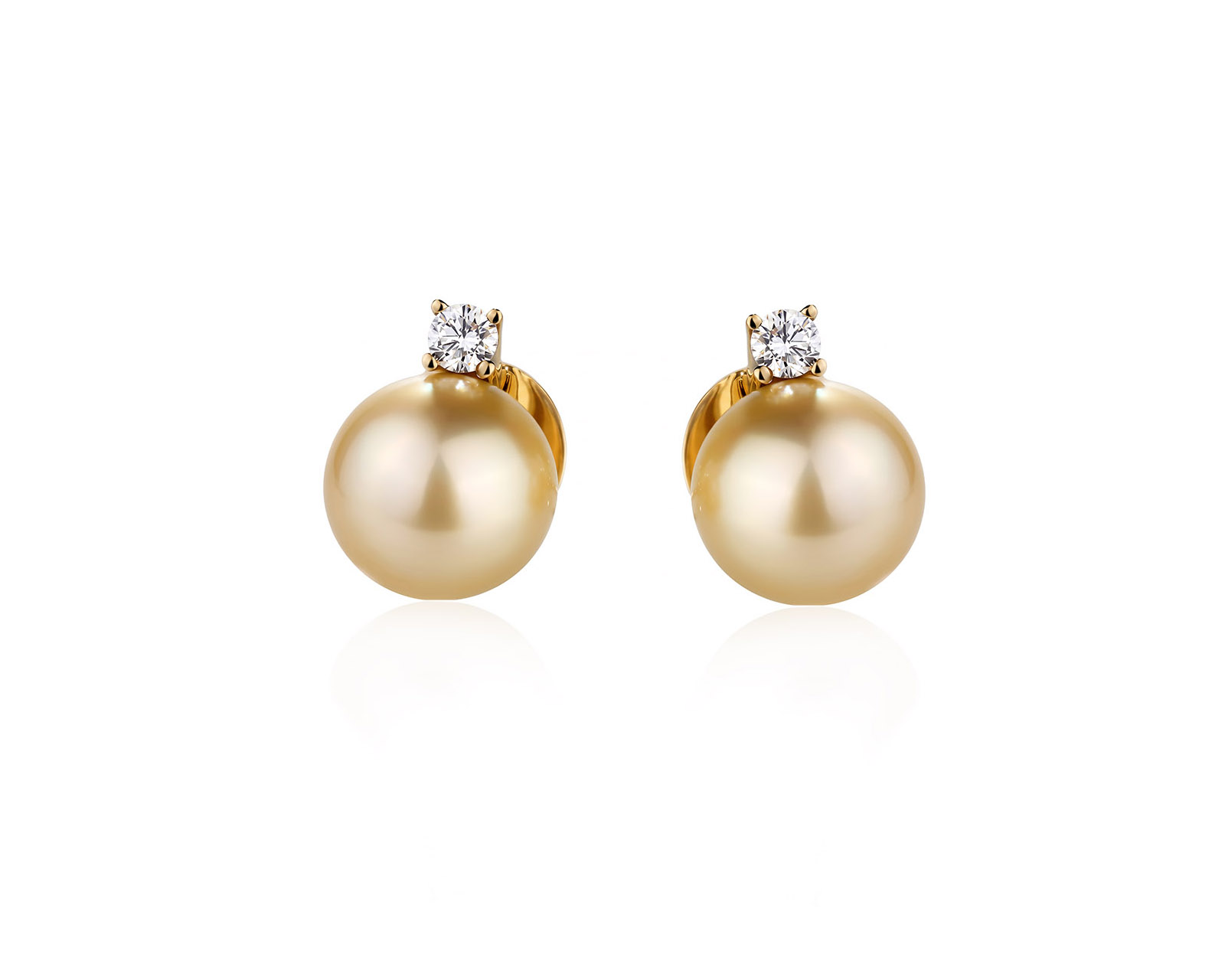 Оригинальные золотые серьги с бриллиантами 0.26ct Schoeffel 260726/1