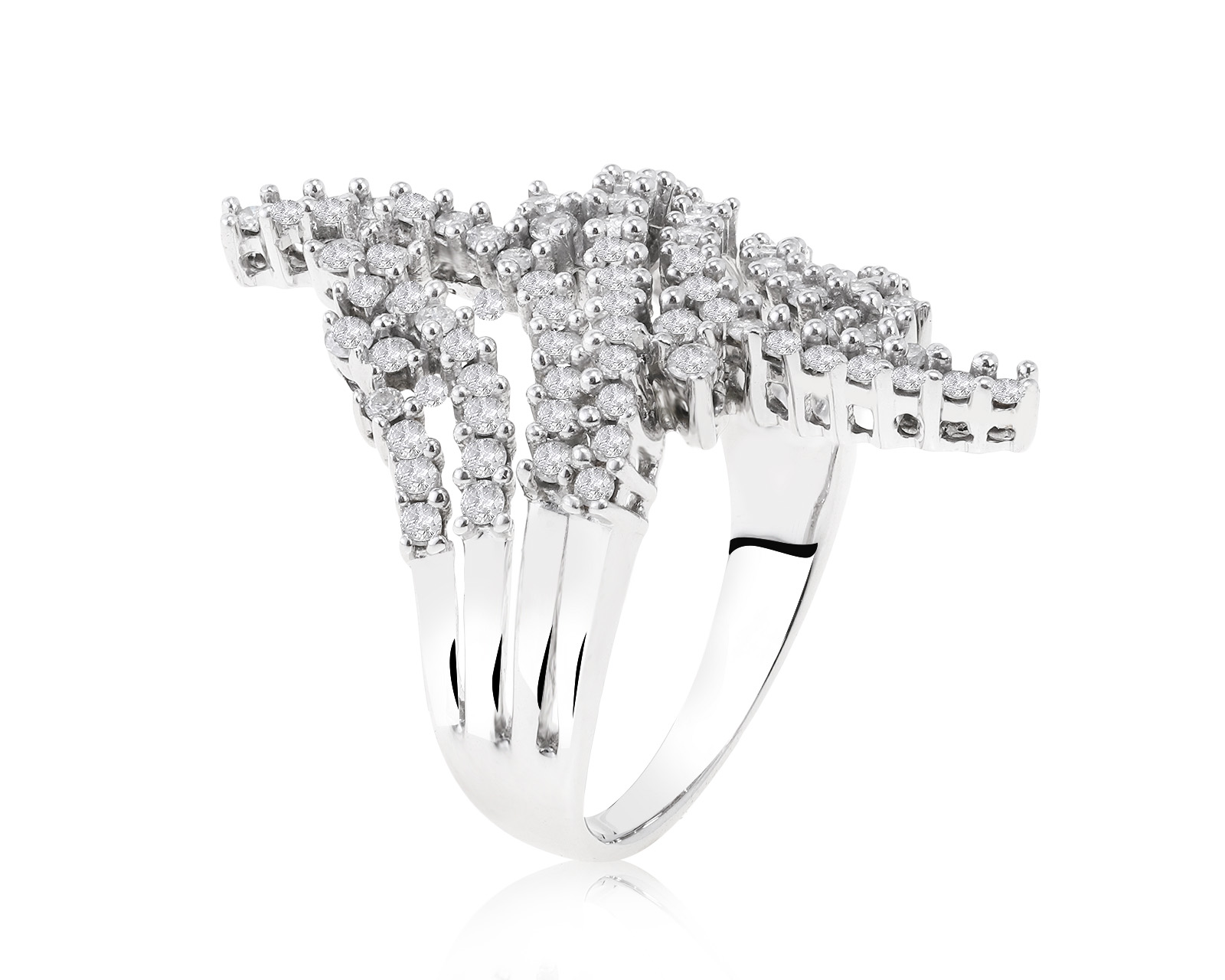 Превосходное золотое кольцо с бриллиантами 1.01ct 060921/4