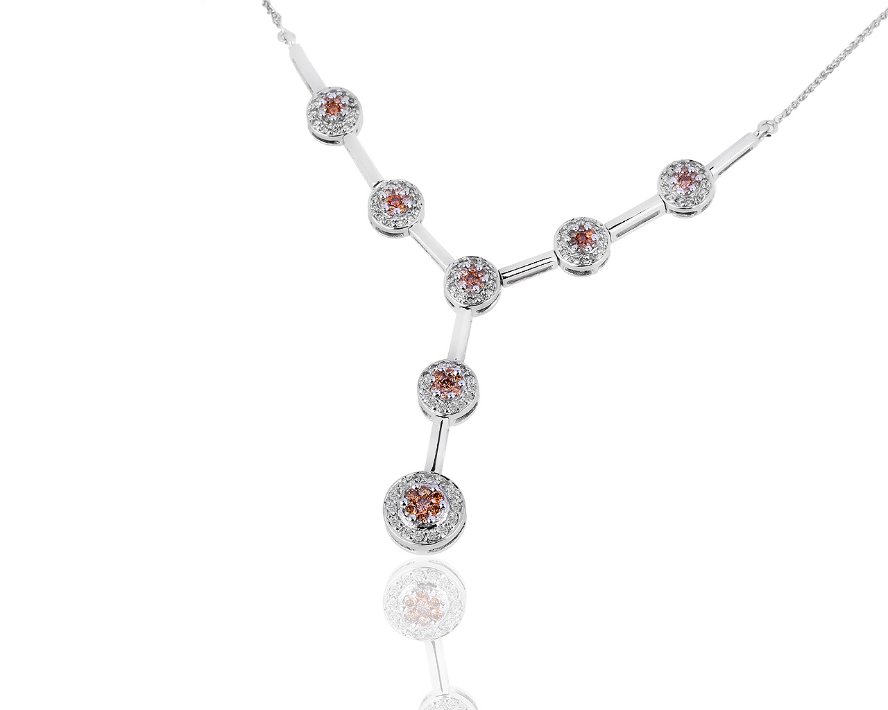 Волшебное золотое колье с бриллиантами 1.62ct 210519/5