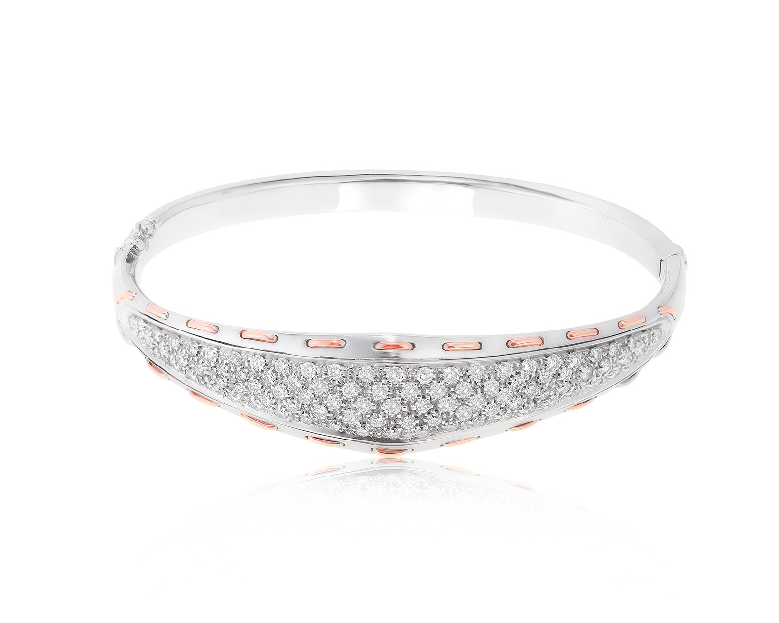 Оригинальный золотой браслет с бриллиантами 1.71ct Damiani 191222/2