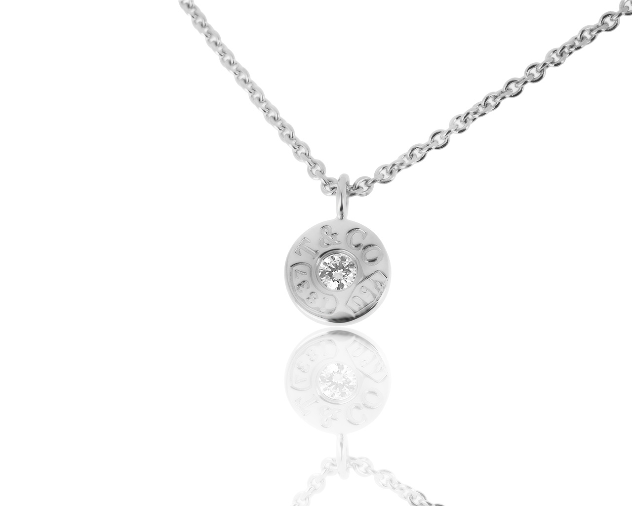 Оригинальный золотой кулон с бриллиантом 0.07ct Tiffany&Co 040819/4