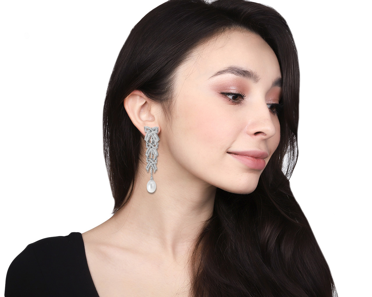 Оригинальные золотые серьги с бриллиантами 2.11ct МЮЗ