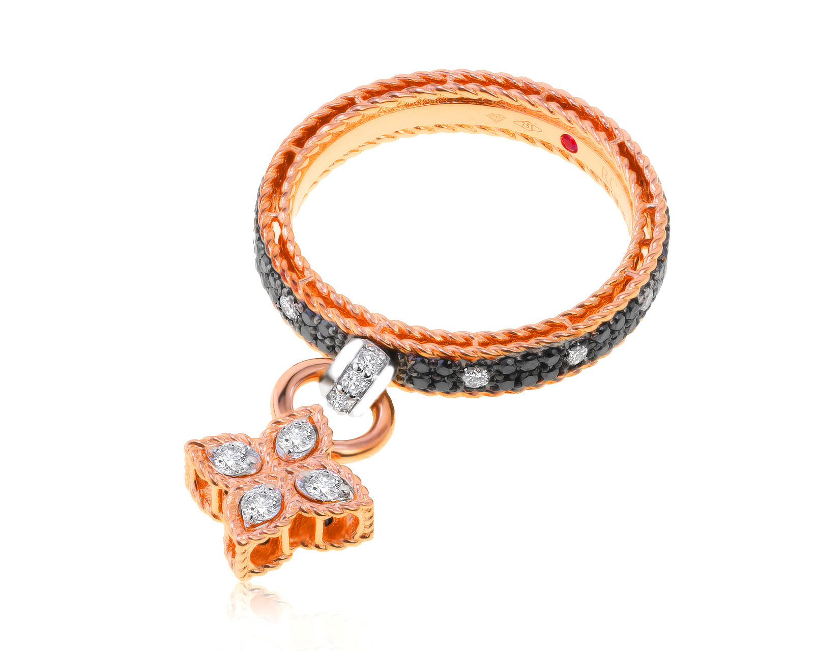 Оригинальное золотое кольцо Roberto Coin Princess 291121/27