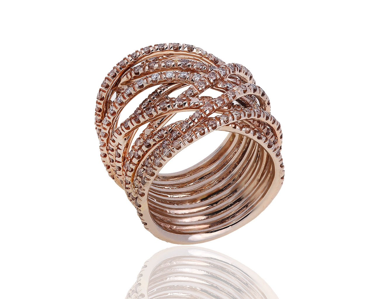 Шикарное золотое кольцо с бриллиантами 1.35ct H.Stern 191018/3