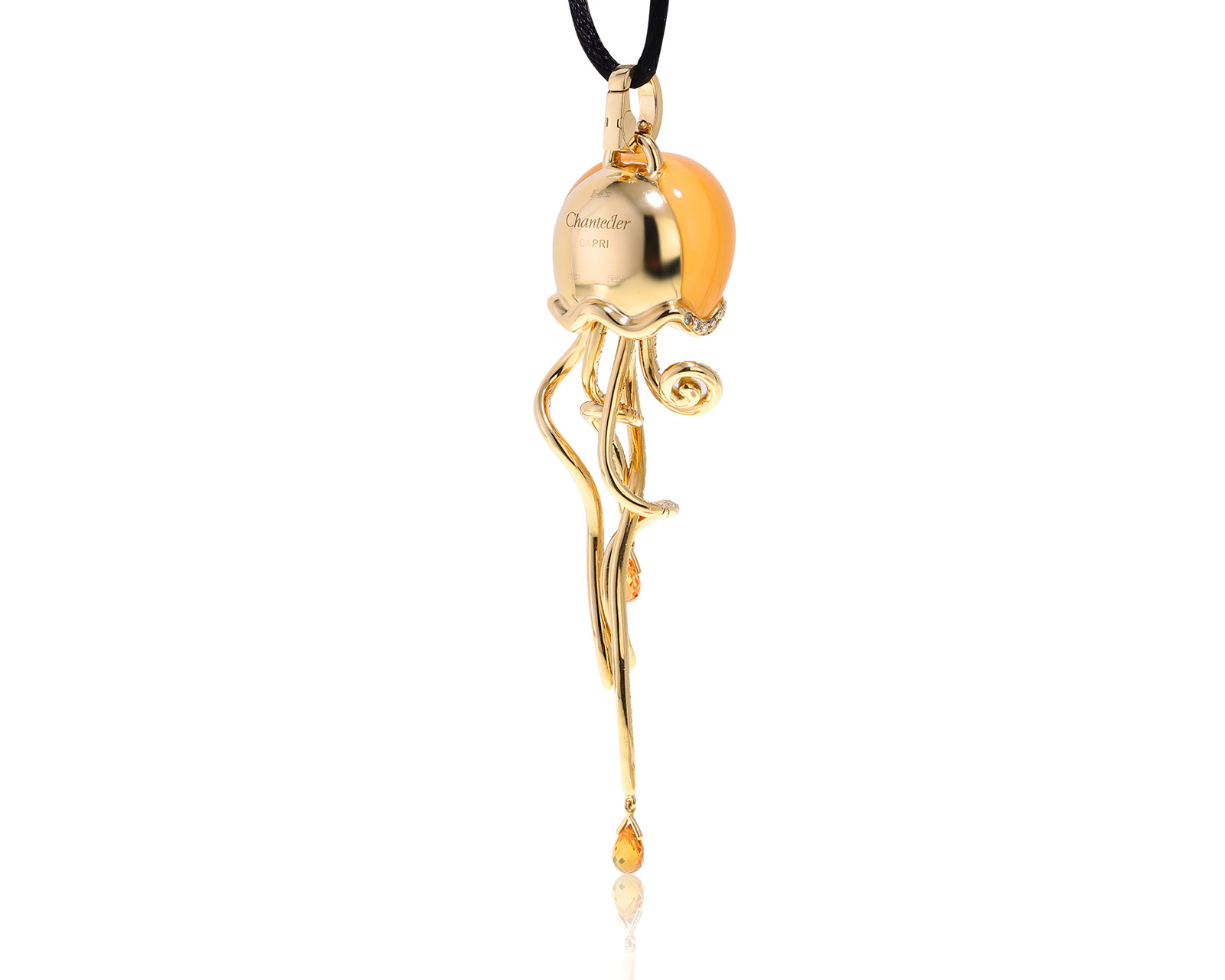 Оригинальный золотой кулон Chantecler Medusa