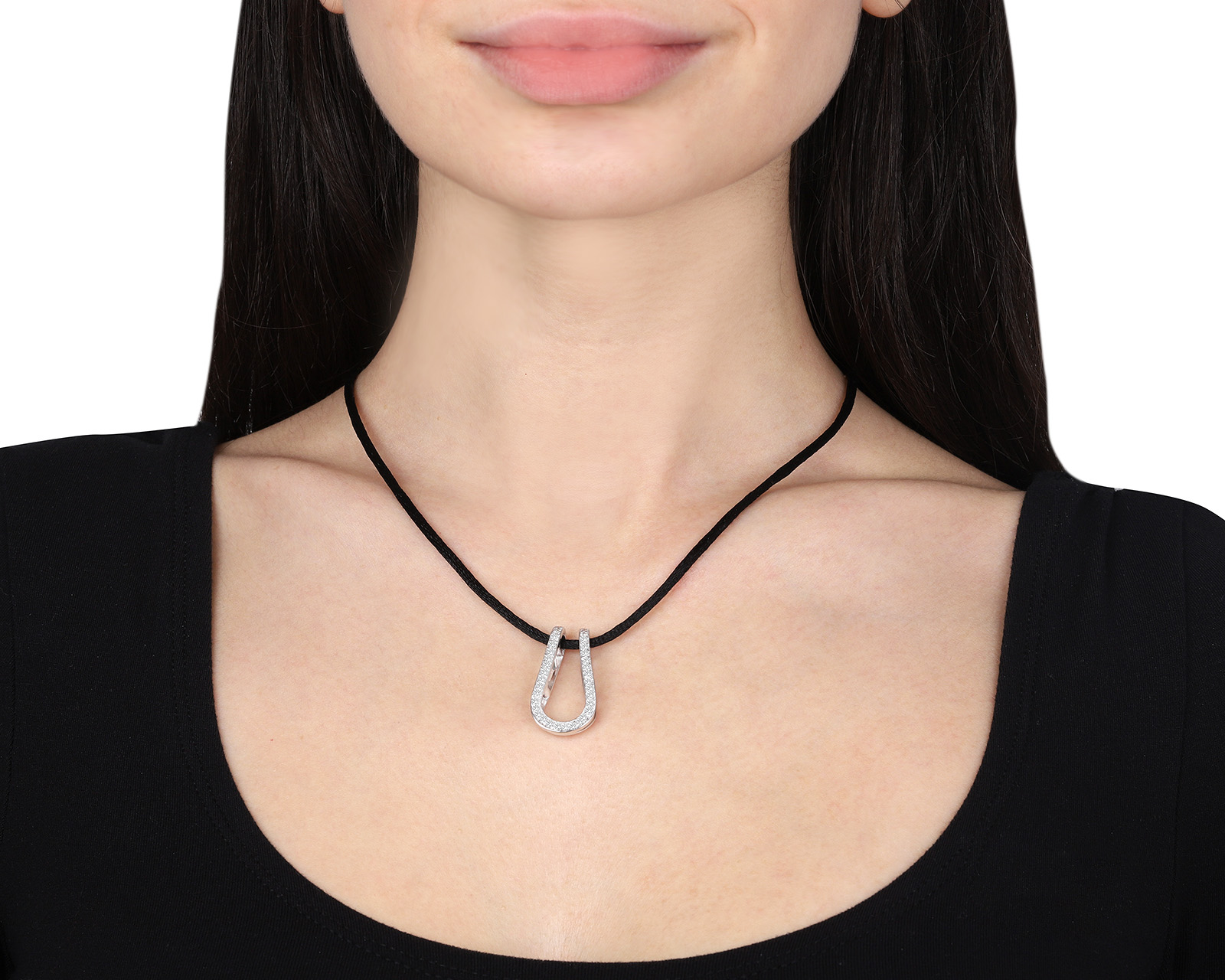 Престижный золотой кулон с бриллиантами 1.74ct