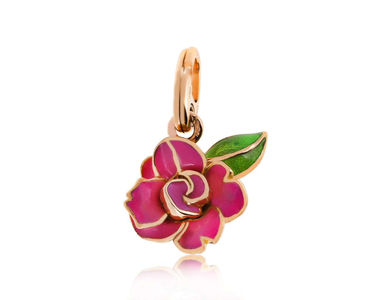 Оригинальный золотой кулон с эмалями Dior 180620/2