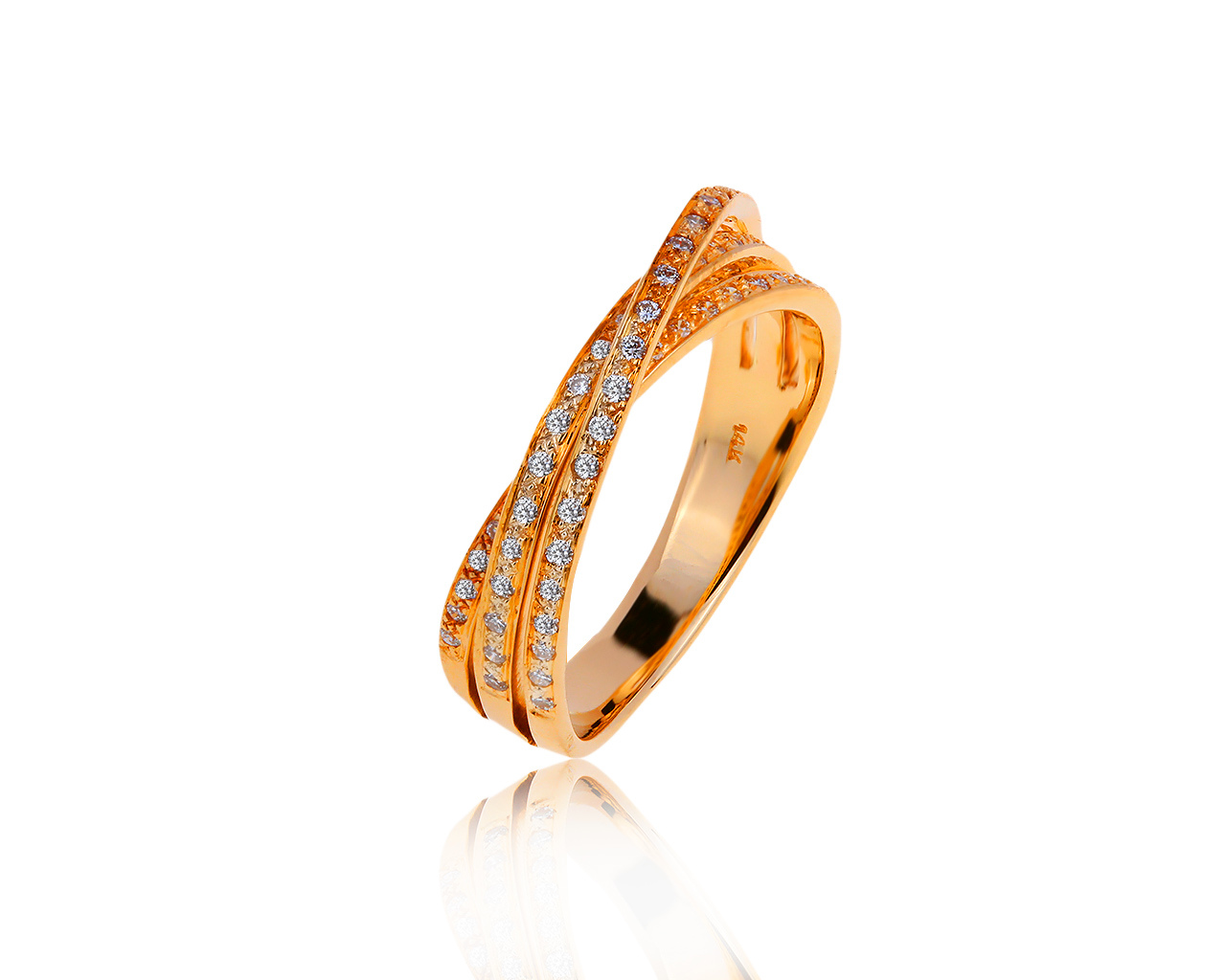 Изумительное золотое кольцо с бриллиантами 0.25ct 011119/17 Изумительное золотое кольцо с бриллиантами 0.25ct 011119/17