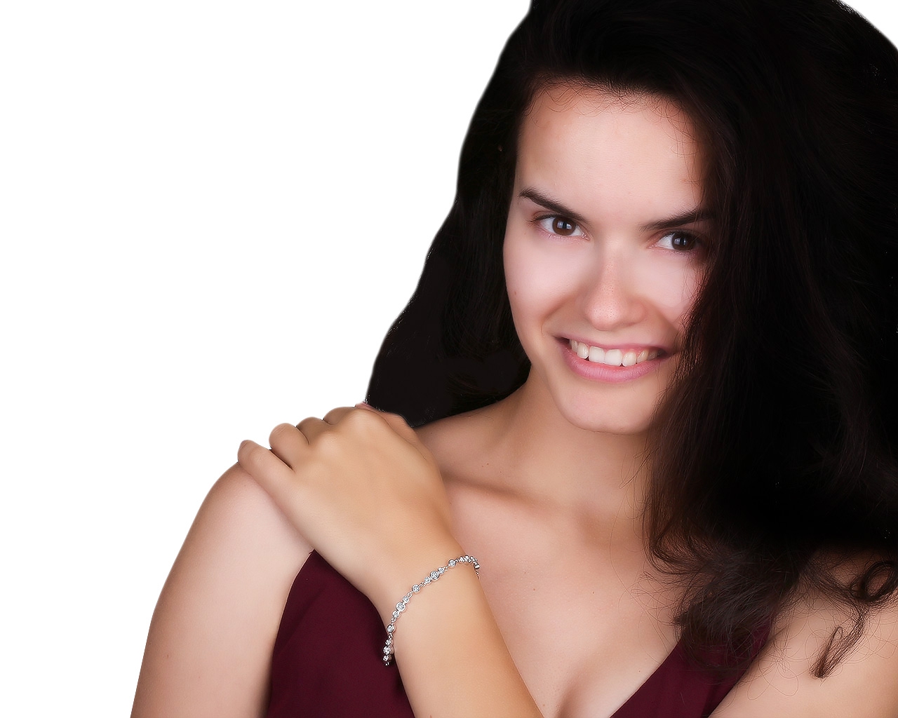 Притягательный золотой браслет с бриллиантами 3.65ct