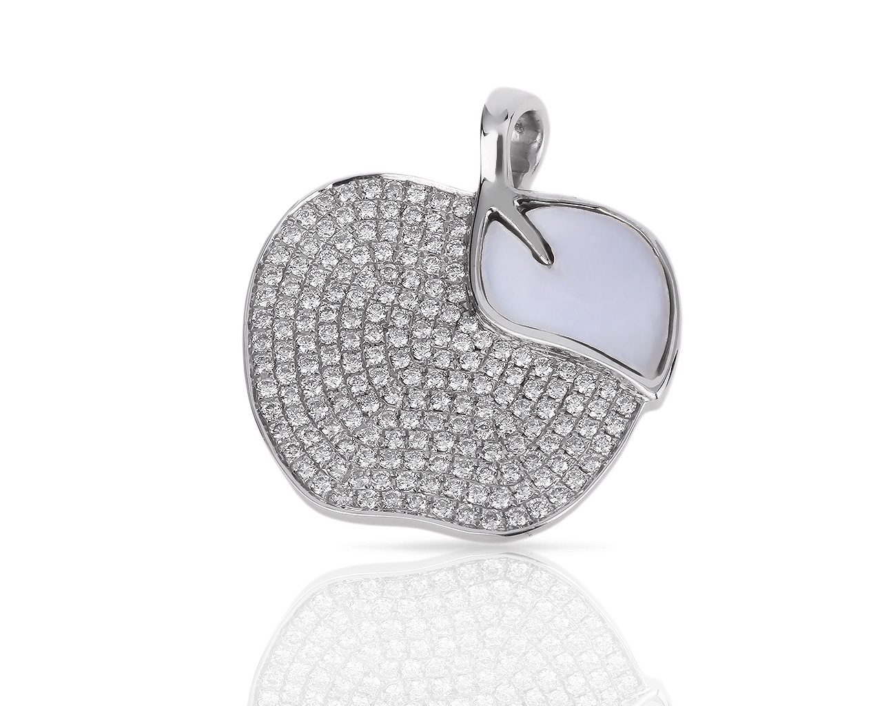 Оригинальный золотой кулон с бриллиантами 0.52ct Victoria Casal Apple 190618/11
