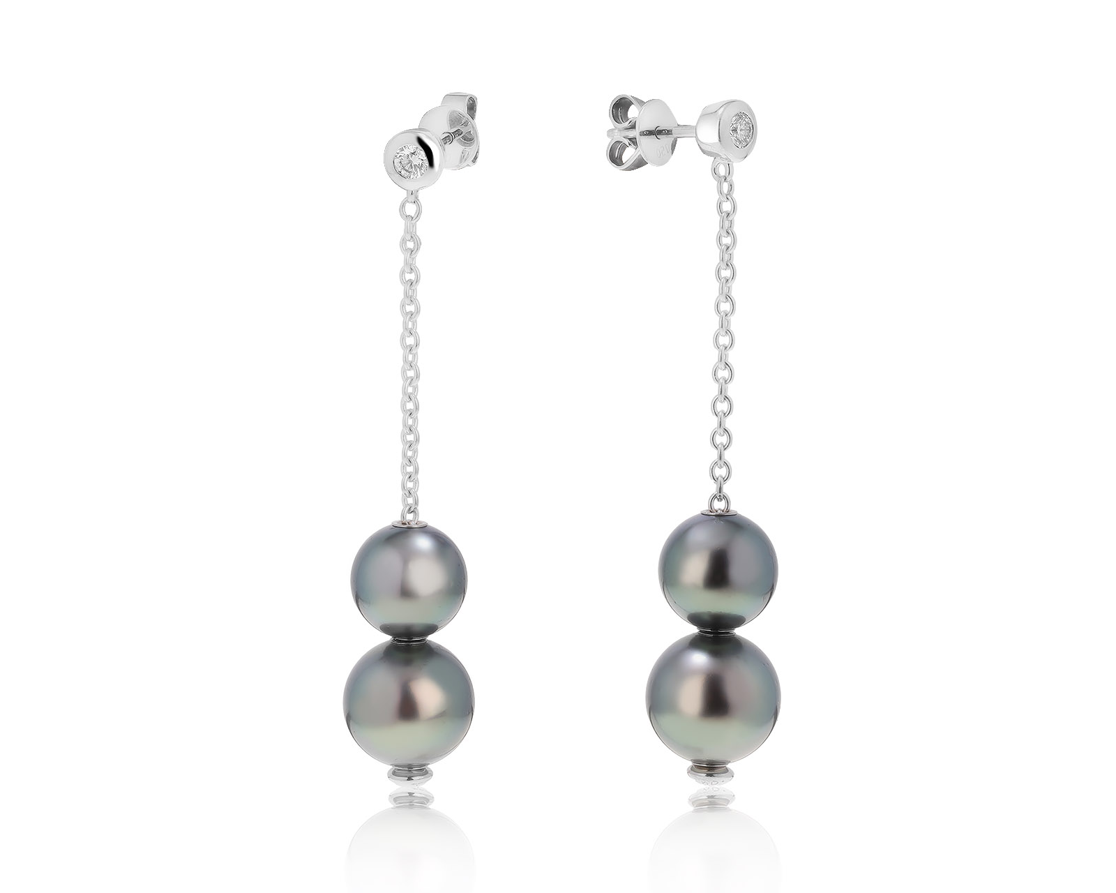 Оригинальные золотые серьги с жемчугом 8.90-10 мм Mikimoto 160322/7