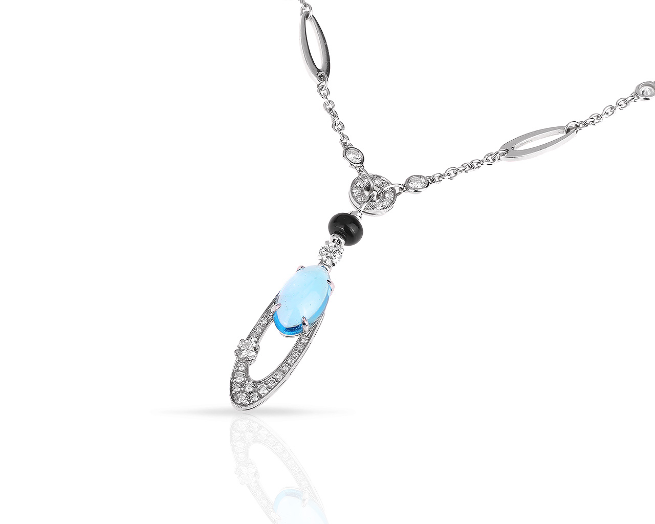 Золотое колье с бриллиантами 1.36ct Bvlgari Elisia 040618/8