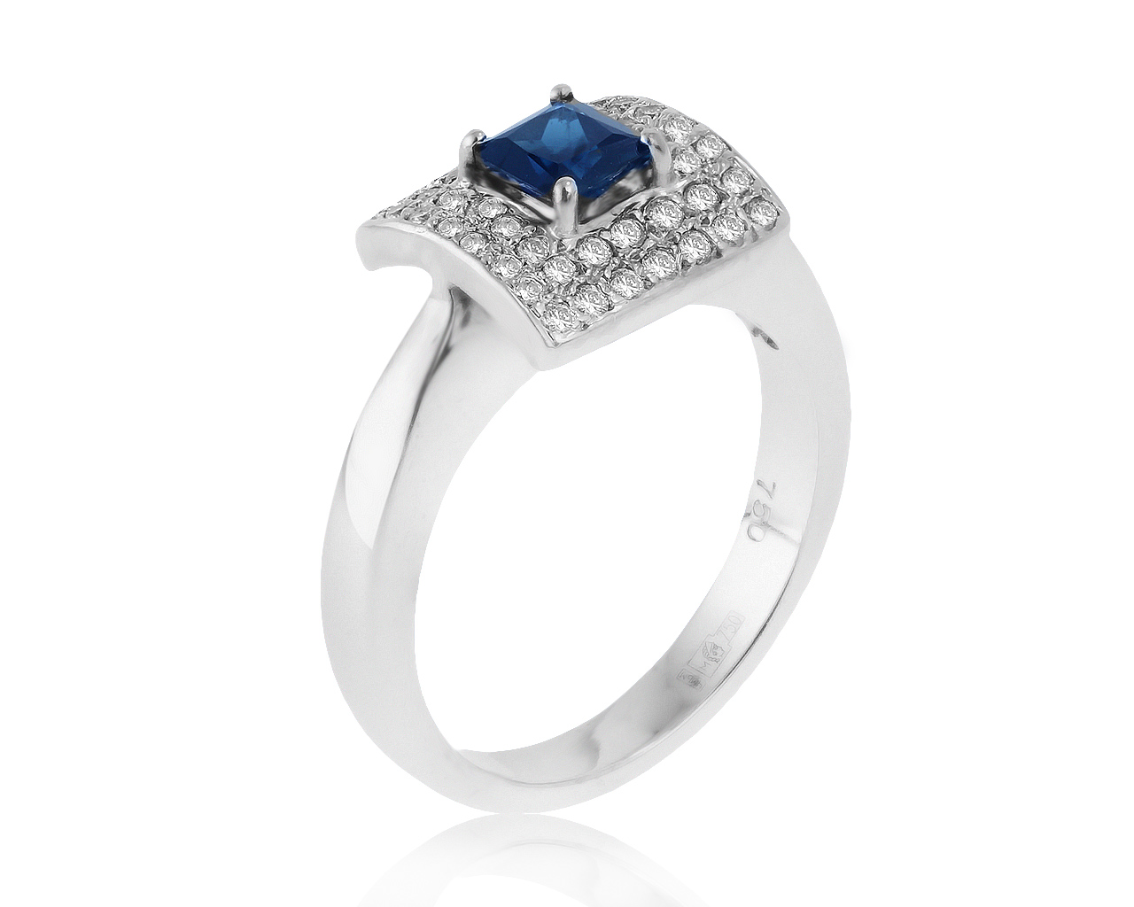 Потрясающее золотое кольцо с сапфиром 0.50ct 060521/28