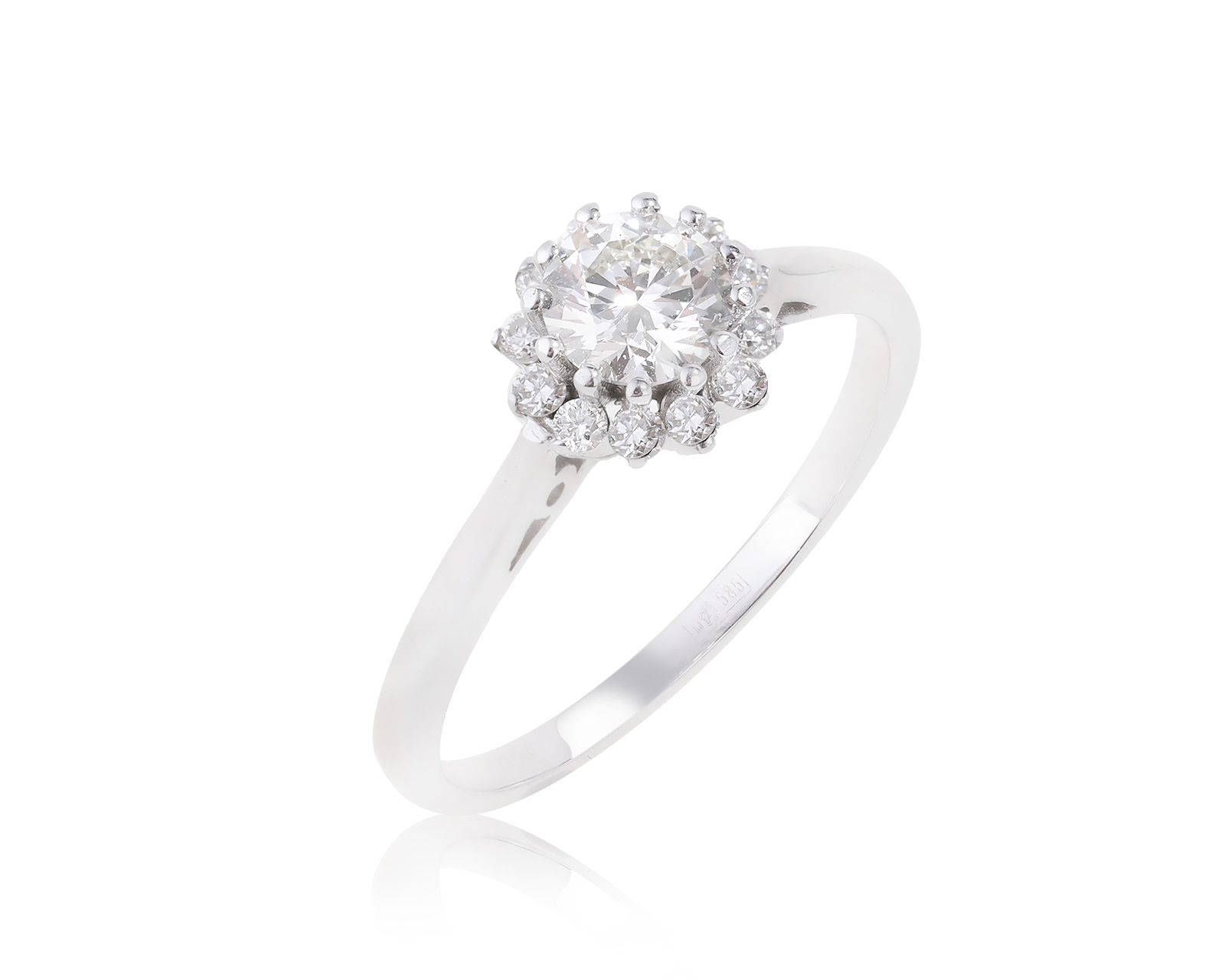 Нарядное золотое кольцо с бриллиантами 0.61ct 060722/4