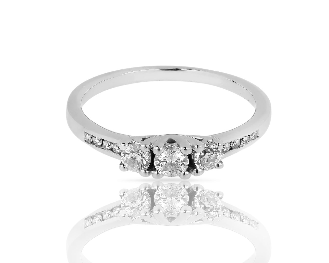 Очаровательное золотое кольцо с бриллиантами 0.31ct 190718/4