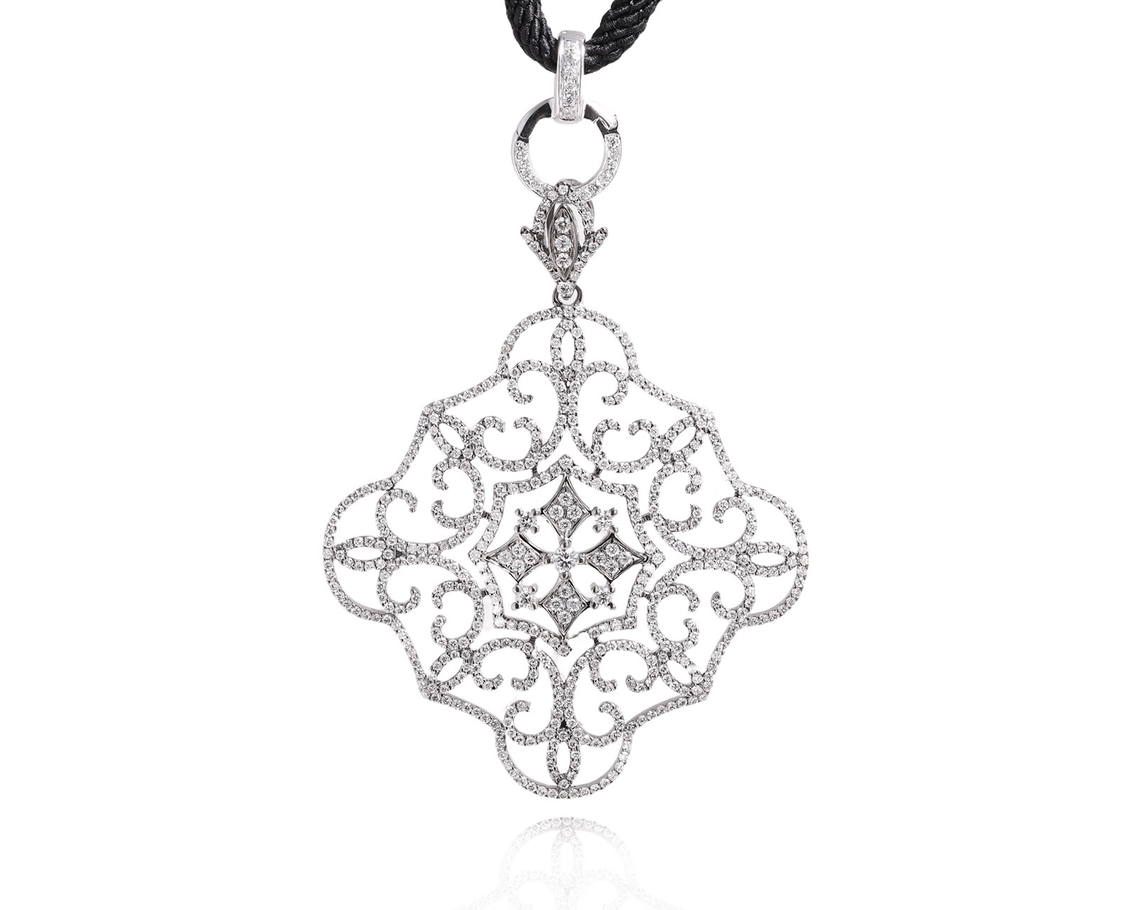 Золотой кулон с бриллиантами 2.07ct 090226/10