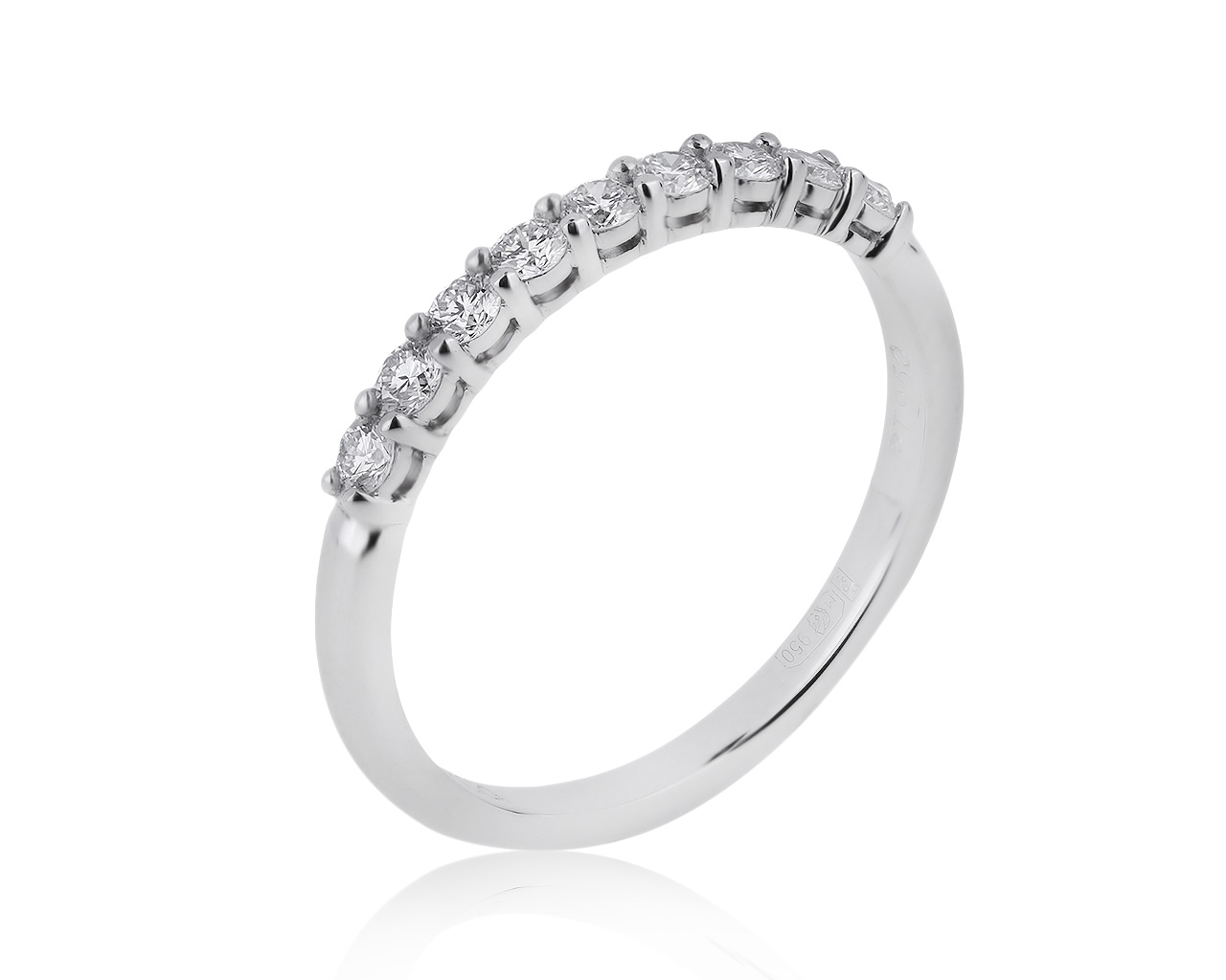 Оригинальное платиновое кольцо с бриллиантами 0.27ct Tiffany&Co