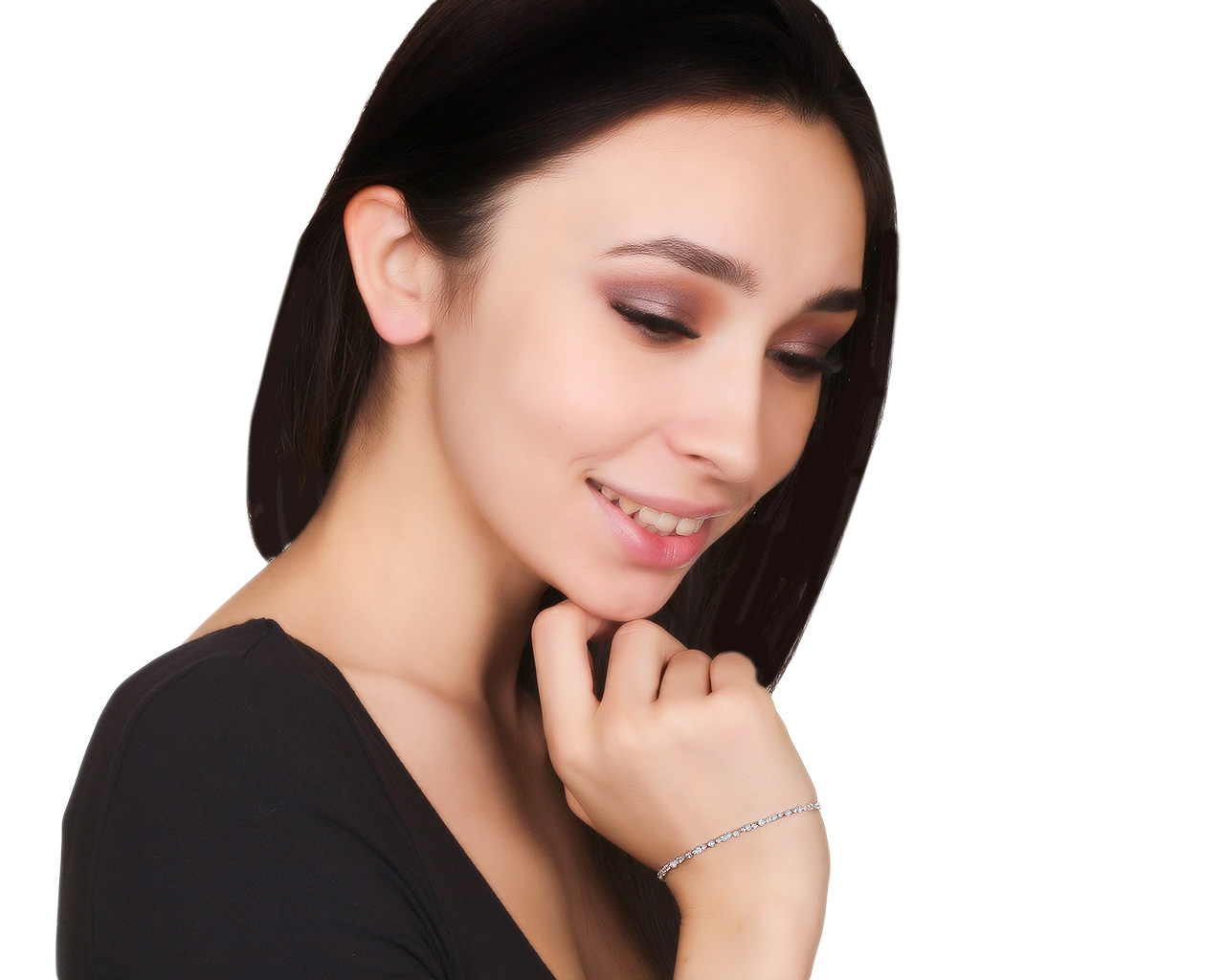 Итальянский золотой браслет с бриллиантами 1.44ct